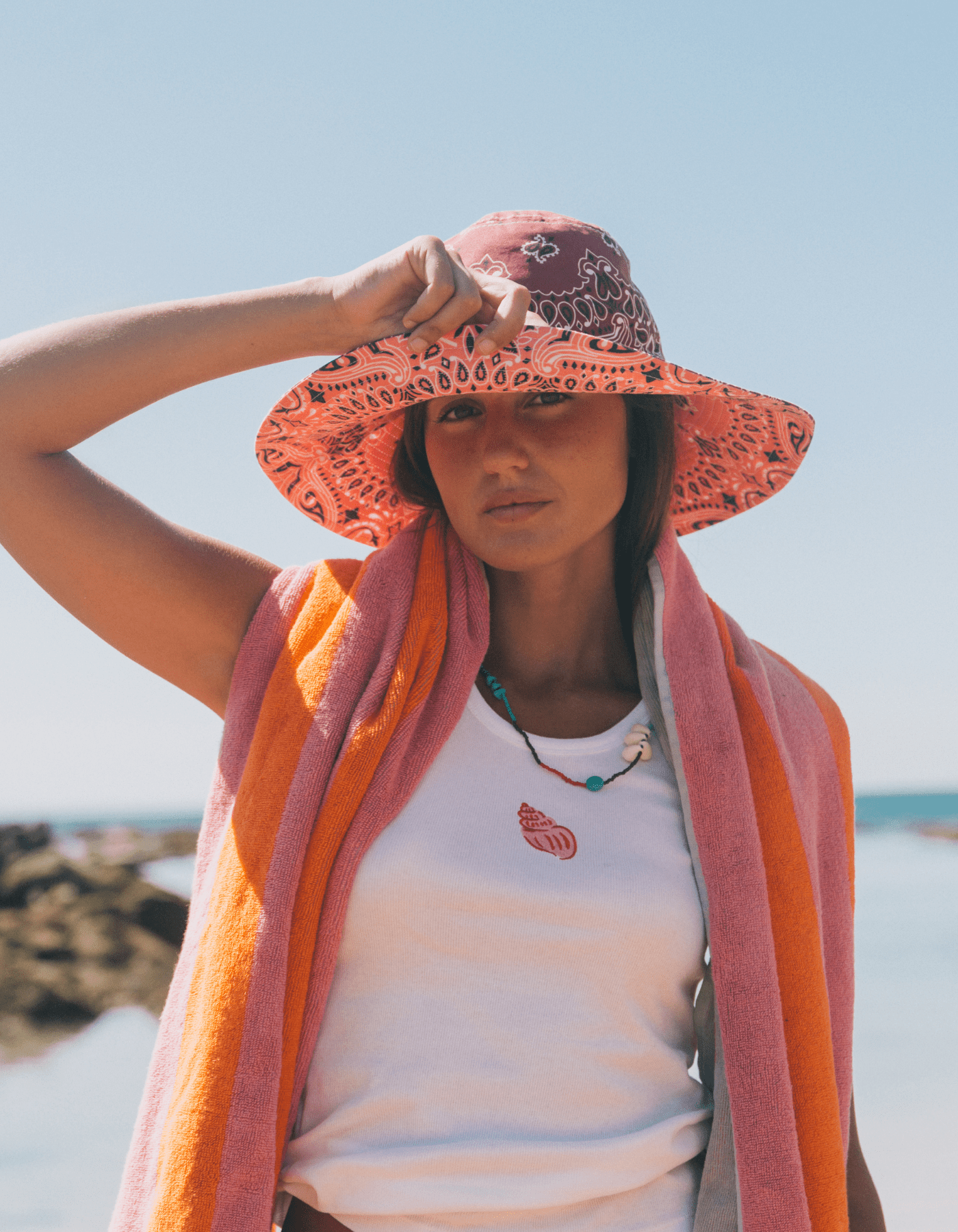 Le Mot | White Ribbed Tank Top