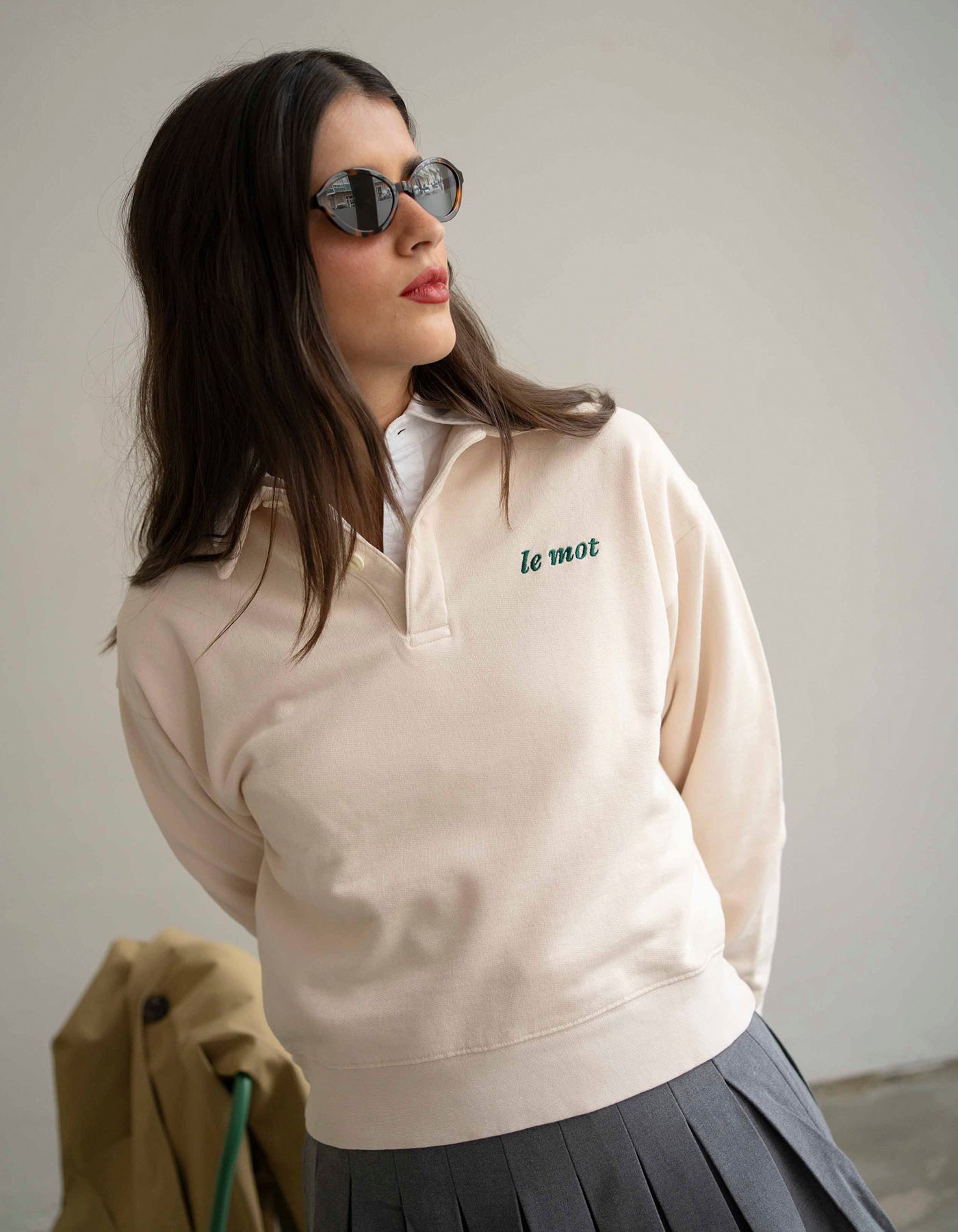Le Mot Buttoned Polo Shirt - Le Mot