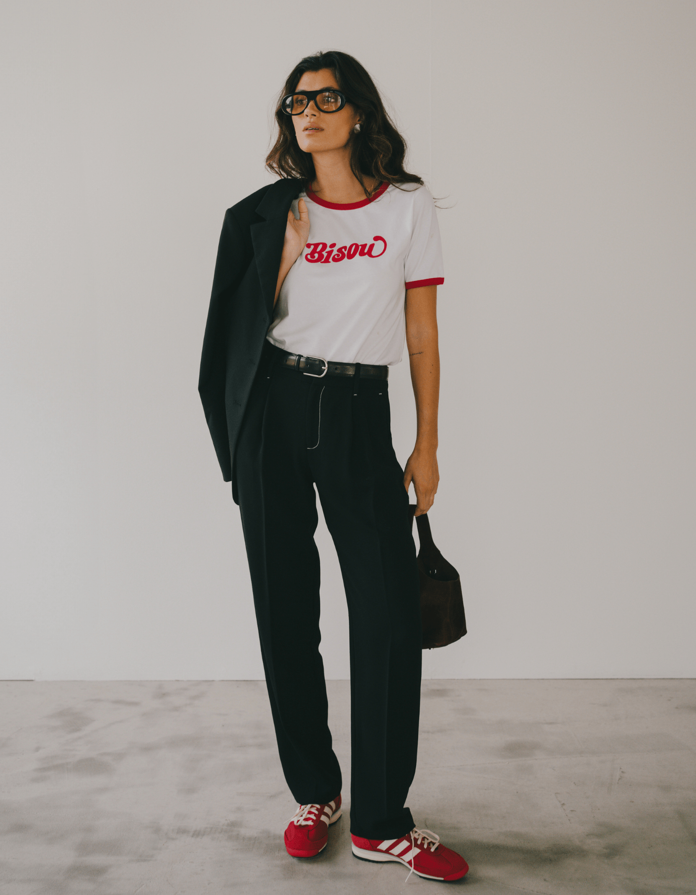 Ringer t-shirt Bisou - Le Mot