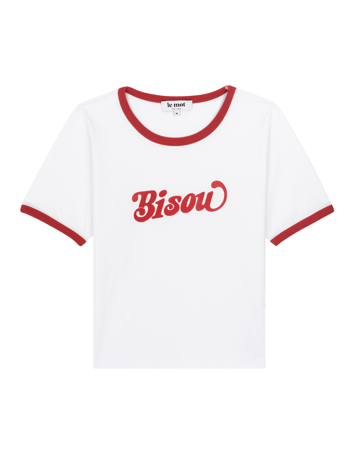 Ringer t-shirt Bisou - Le Mot