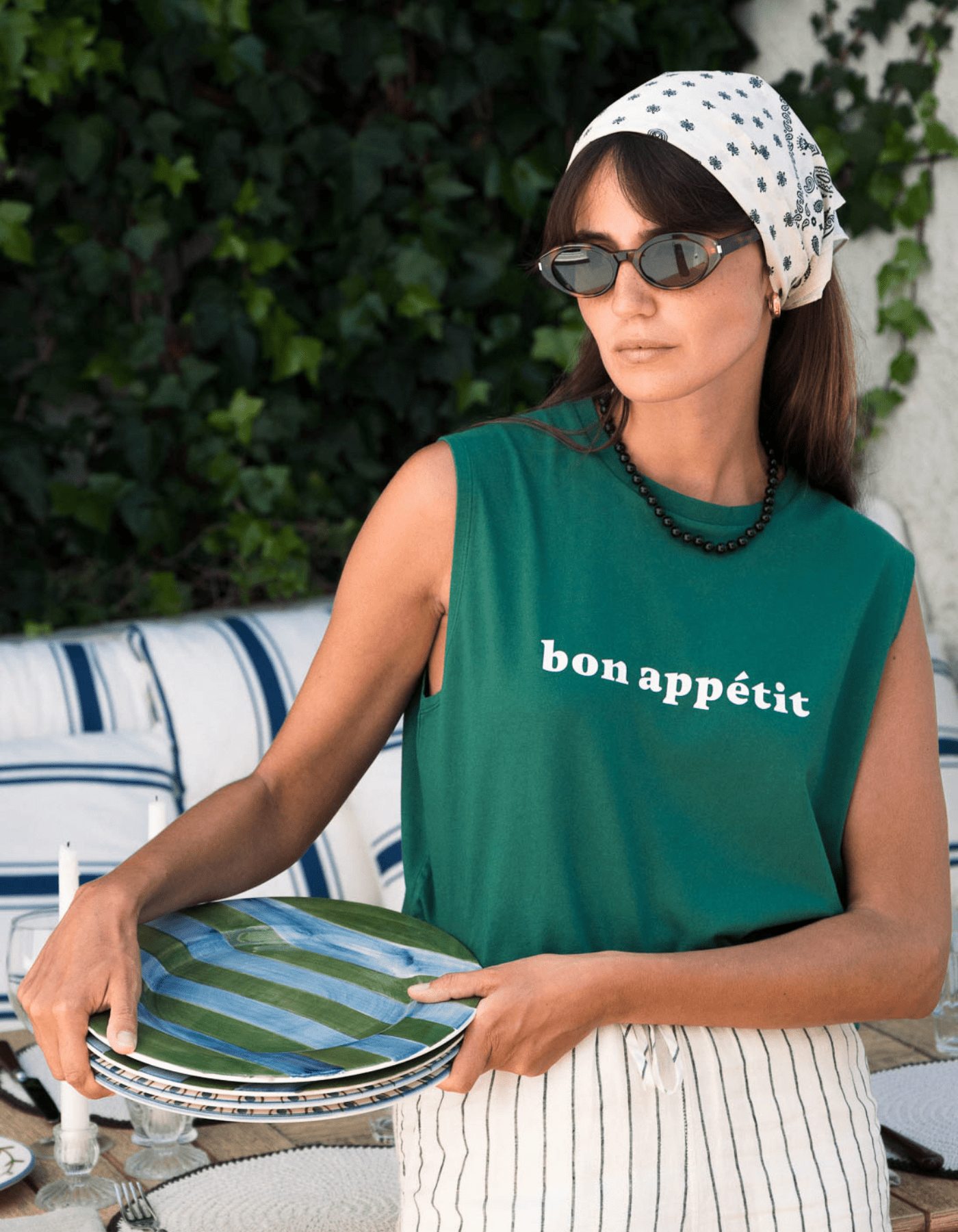 Bon Appétit Sleeveless T-shirt - Le Mot