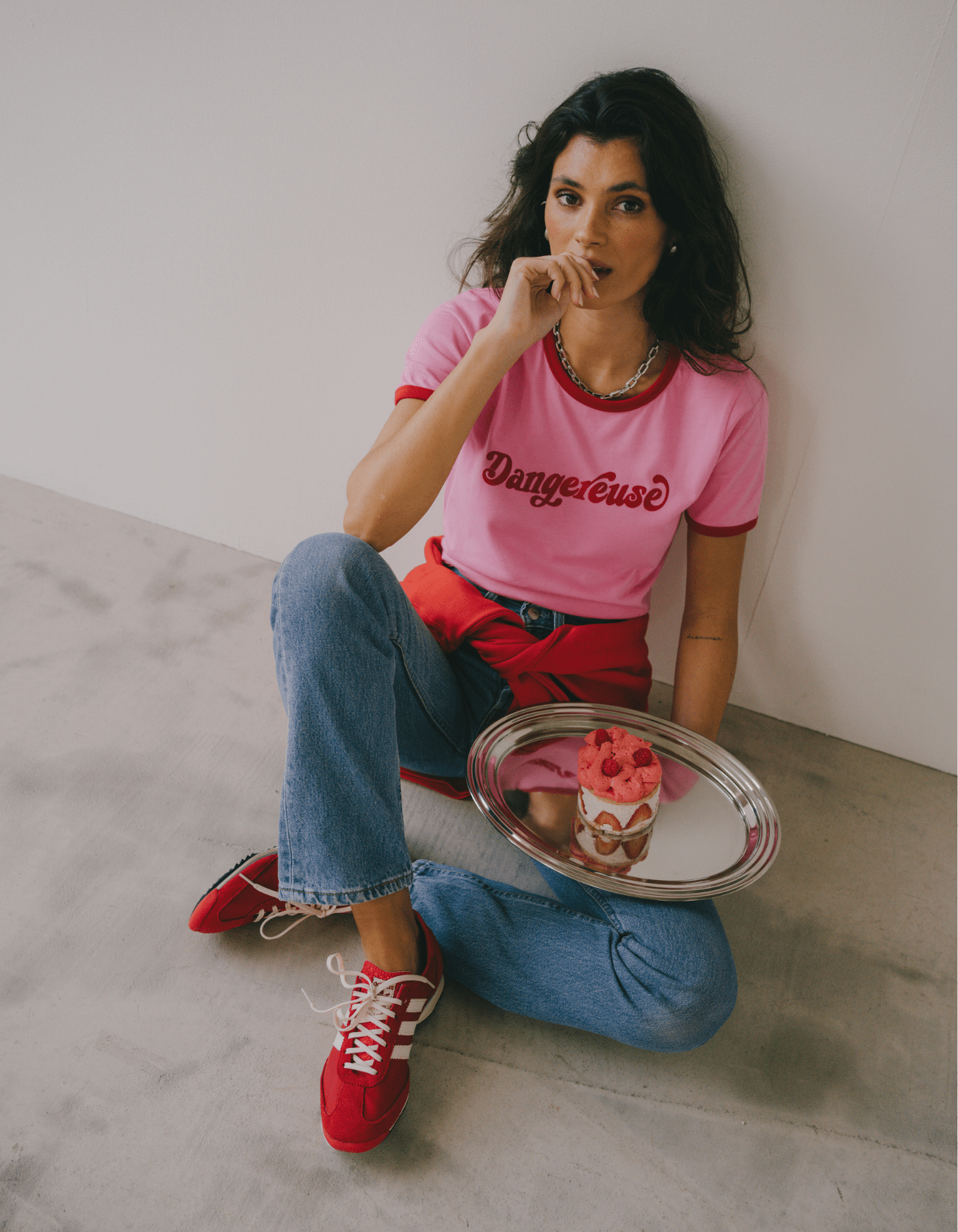 Ringer t-shirt Dangereuse - Le Mot