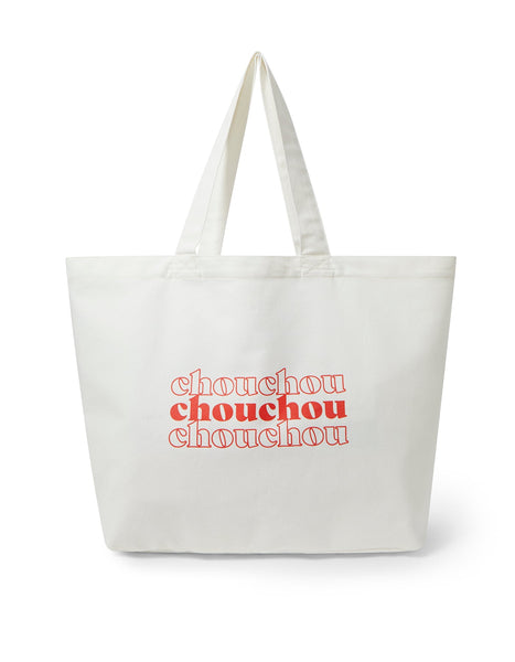アンドマリー Milky pile tote bag with chouchou Milky pile tote bag