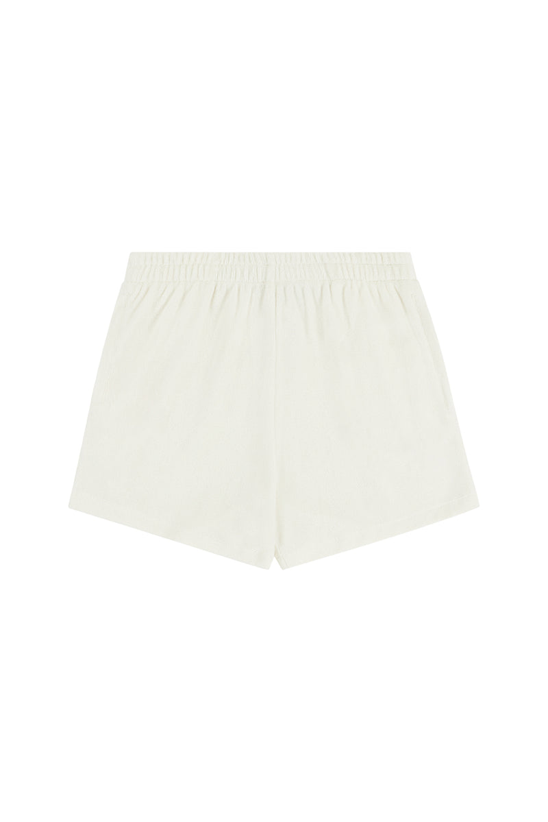 Flat Lay Image of the Terry Shorts Front