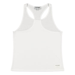 A true classic for every Summer, the white tank top in organic cotton calls out for beach days and late afternoon sunsets. Crafted in a super comfy lightweight cotton jersey, it has a high rounded neckline and a racer back has a straight silhouette for an easy fit. It's best paired with shorts, a bikini bottom and a cocktail in hand to celebrate the arrival of the warmest season.